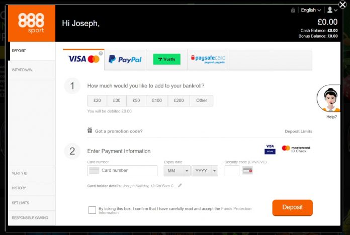 888casino payment methods