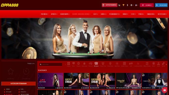 The Oppa888 casino site and its live dealer lobby