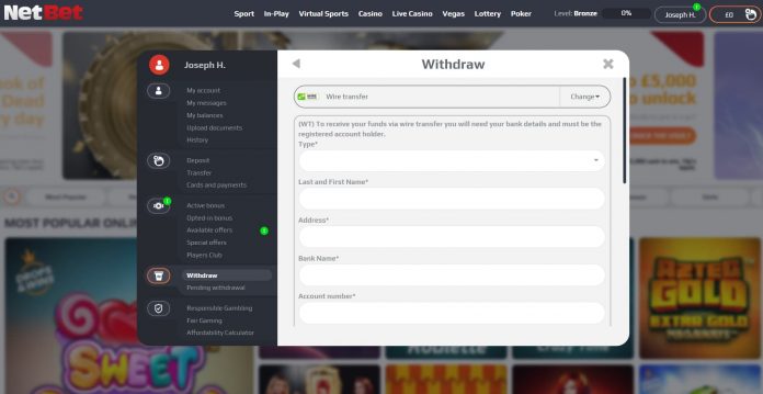 netbet withdrawals